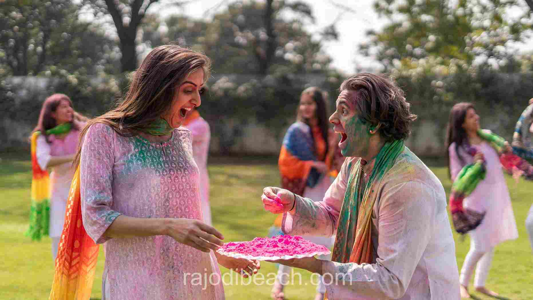 holi party Rajodi beach resort