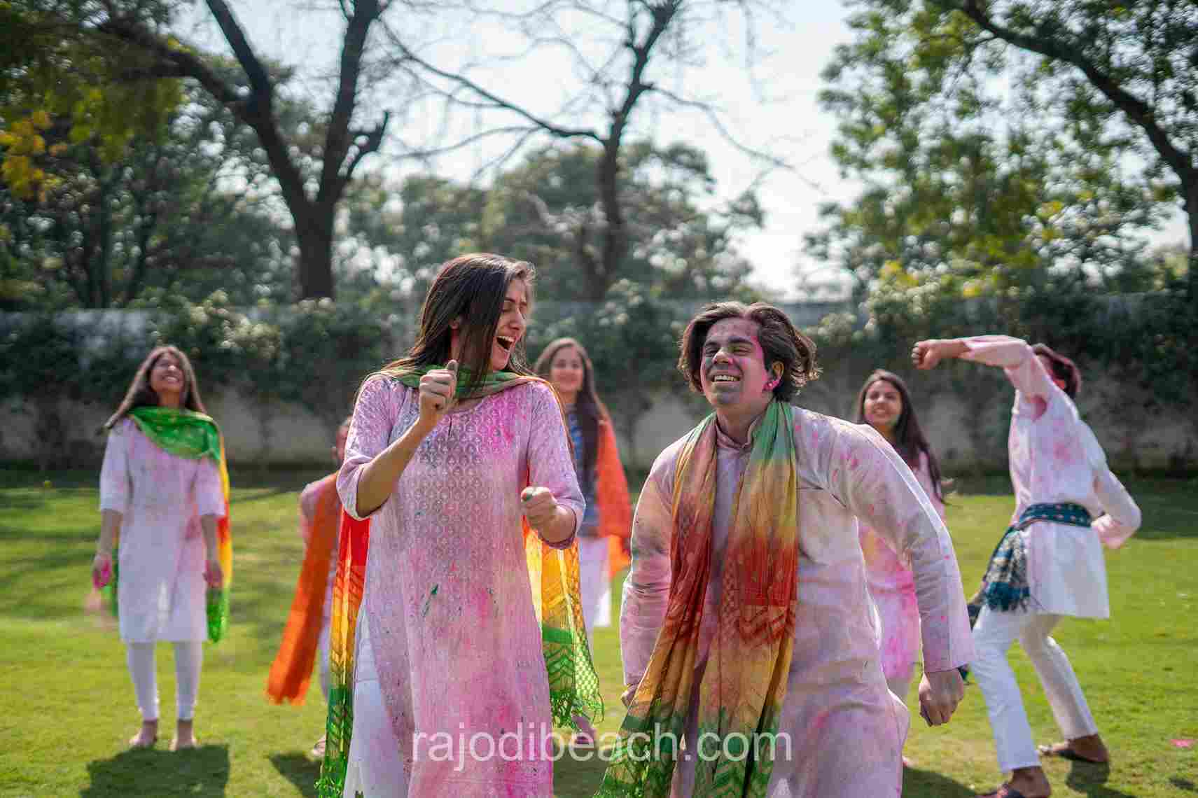 holi party Rajodi beach resort